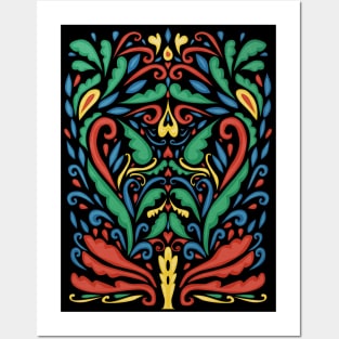 Art Nouveau Folk Art Style Posters and Art